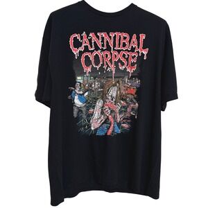Cannibal Corpse T shirt 2XL mens eating las vegas 2021 double graphic zombies